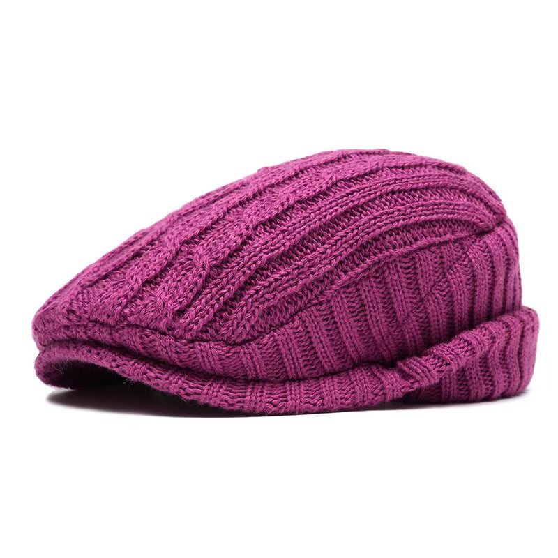 Béret en maille doublé polaire – Mixte