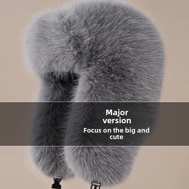 Bonnet d'hiver à protège-oreilles en peluche – Mixte
