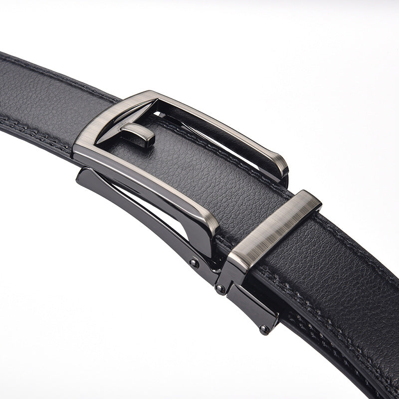 Ceinture homme à boucle automatique en simili cuir