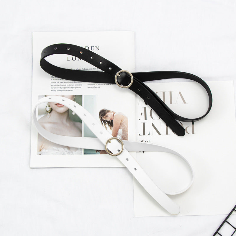 Ceinture femme en simili cuir – Boucle cœur