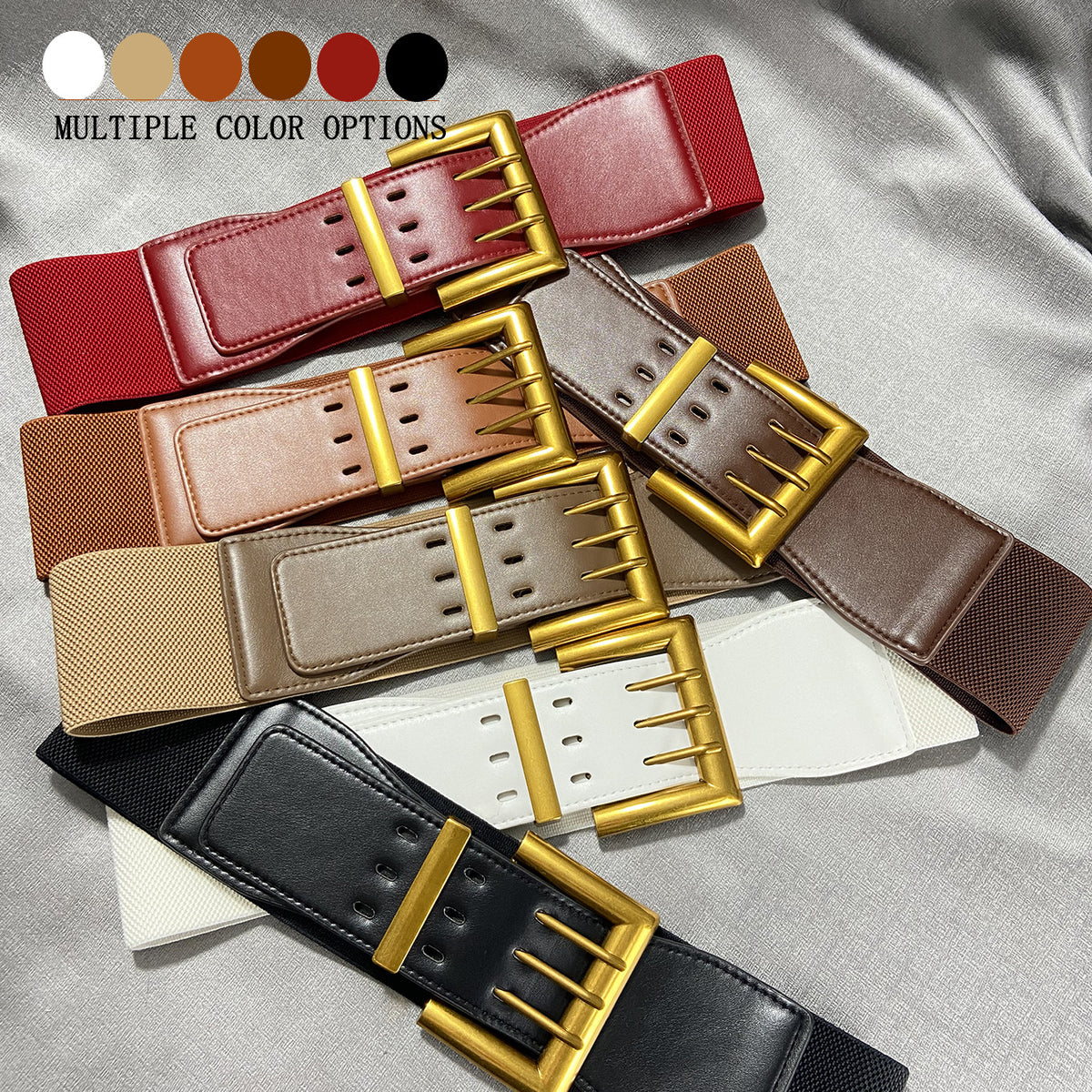 Ceinture élastique large pour femme