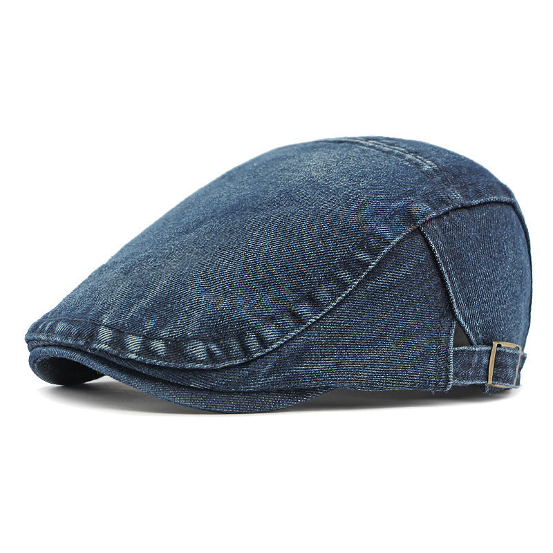 Casquette en denim délavé – Style rétro mixte