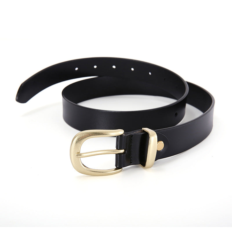 Ceinture femme en cuir lisse – Style minimaliste