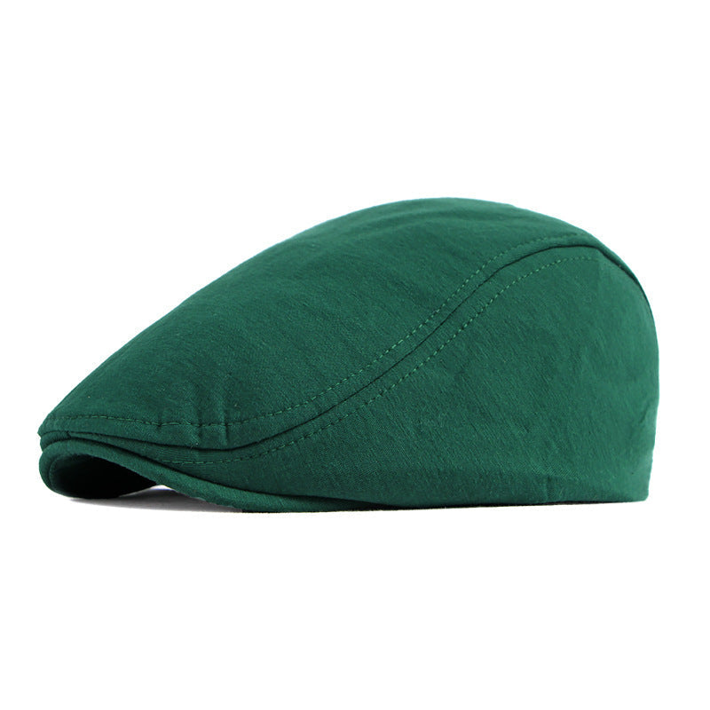 Béret homme réglable en polyester – Dessus plat