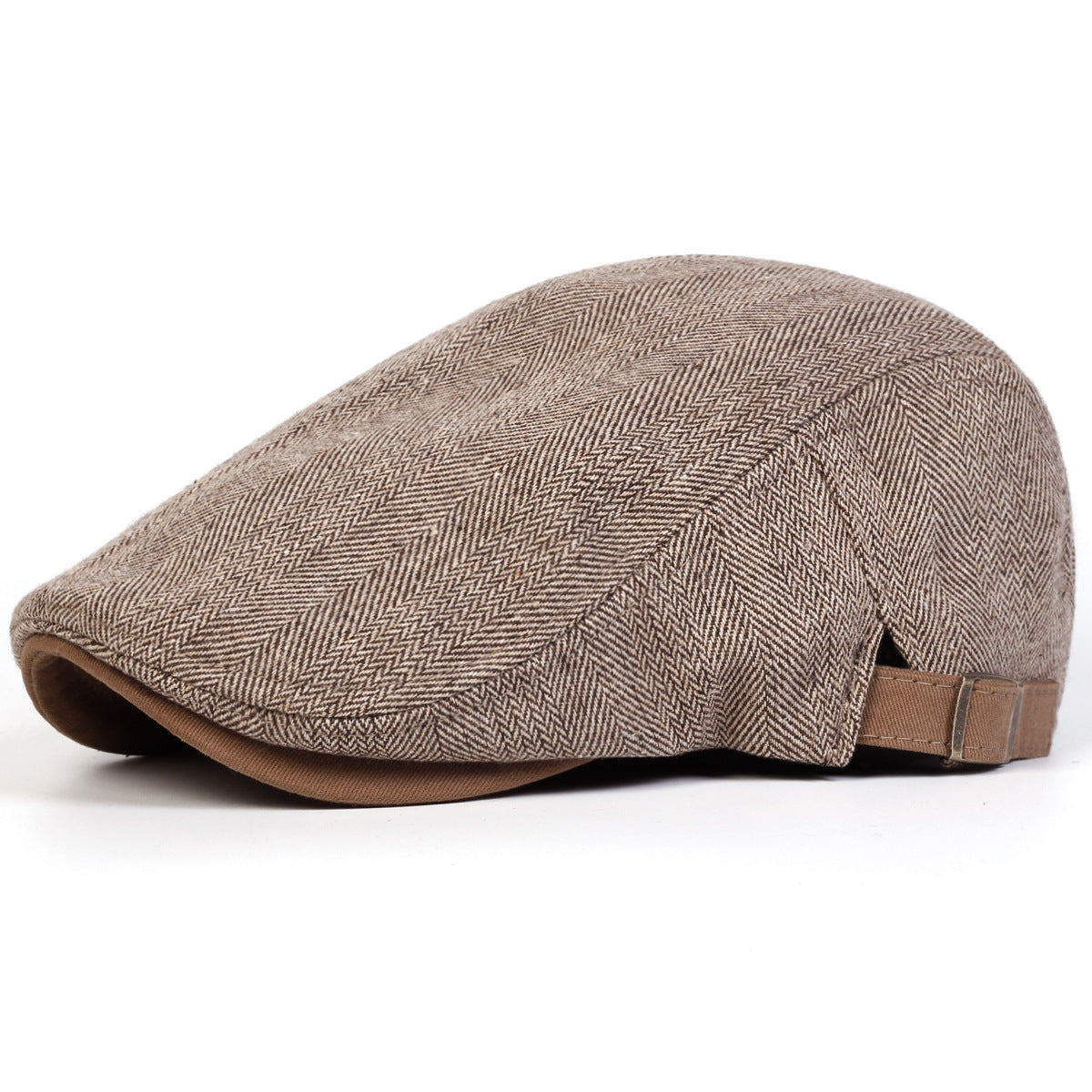 Casquette plate à chevrons homme – Style rétro
