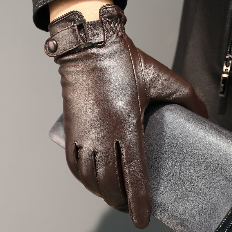 Gants en cuir doublés – Homme