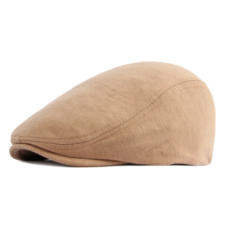 Béret homme réglable en polyester – Dessus plat