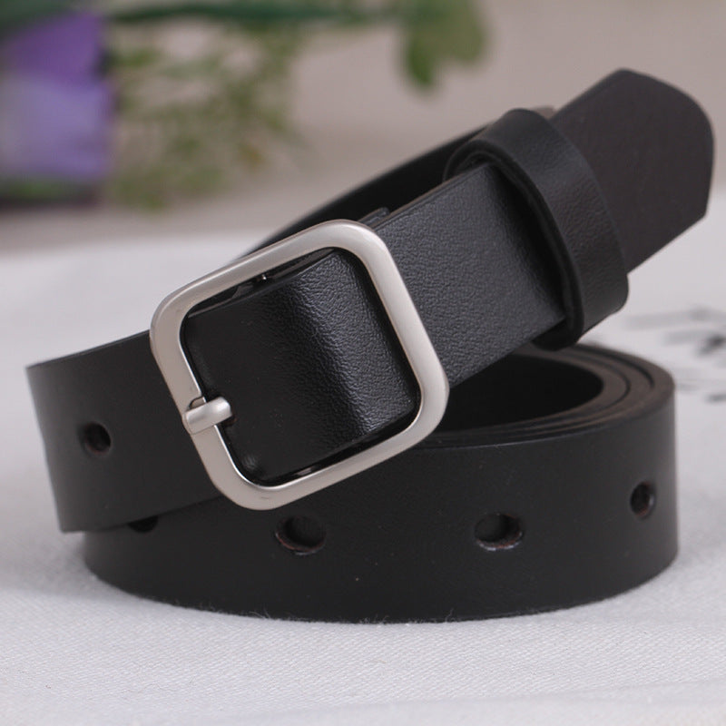 Ceinture femme en simili cuir – Boucle cœur