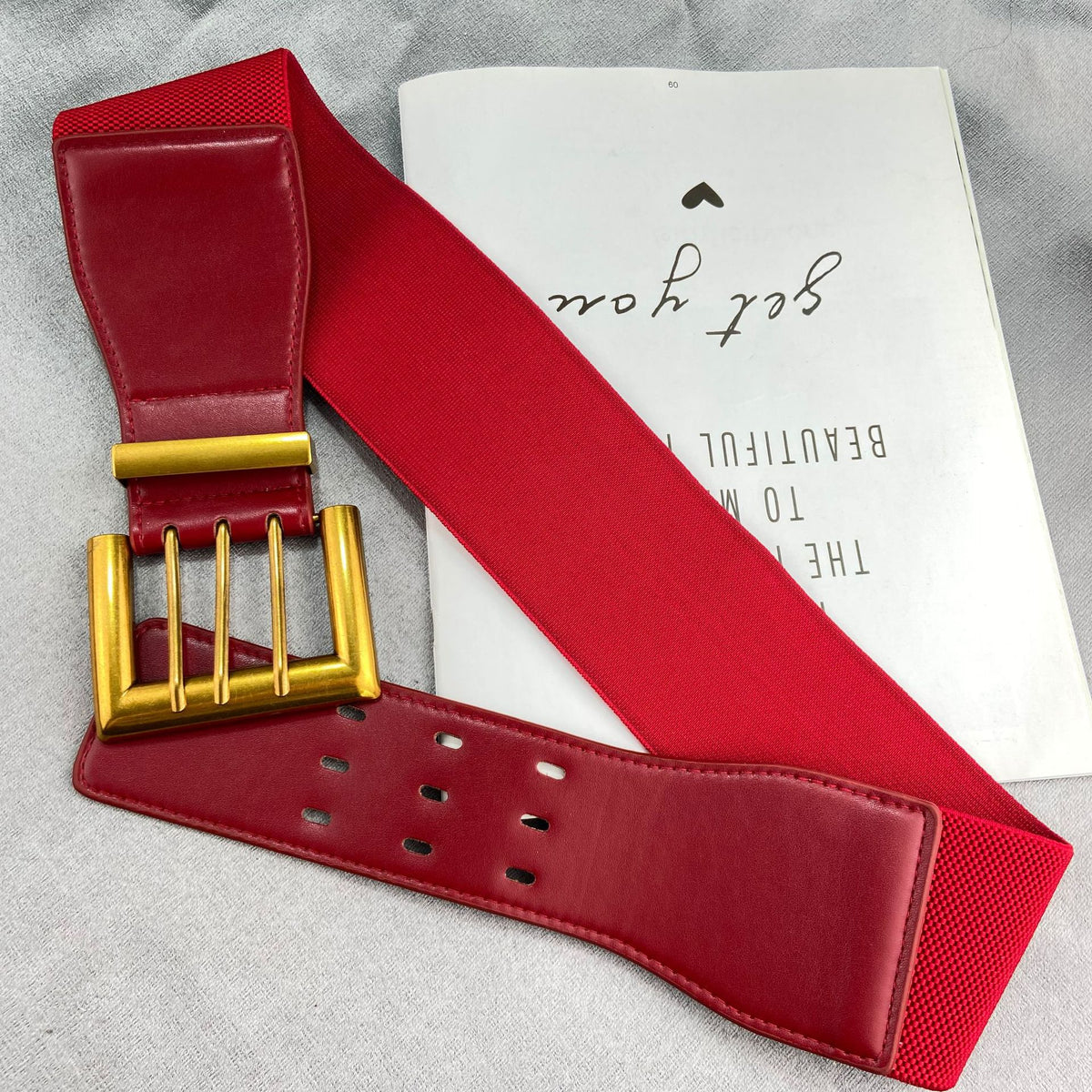 Ceinture élastique large pour femme