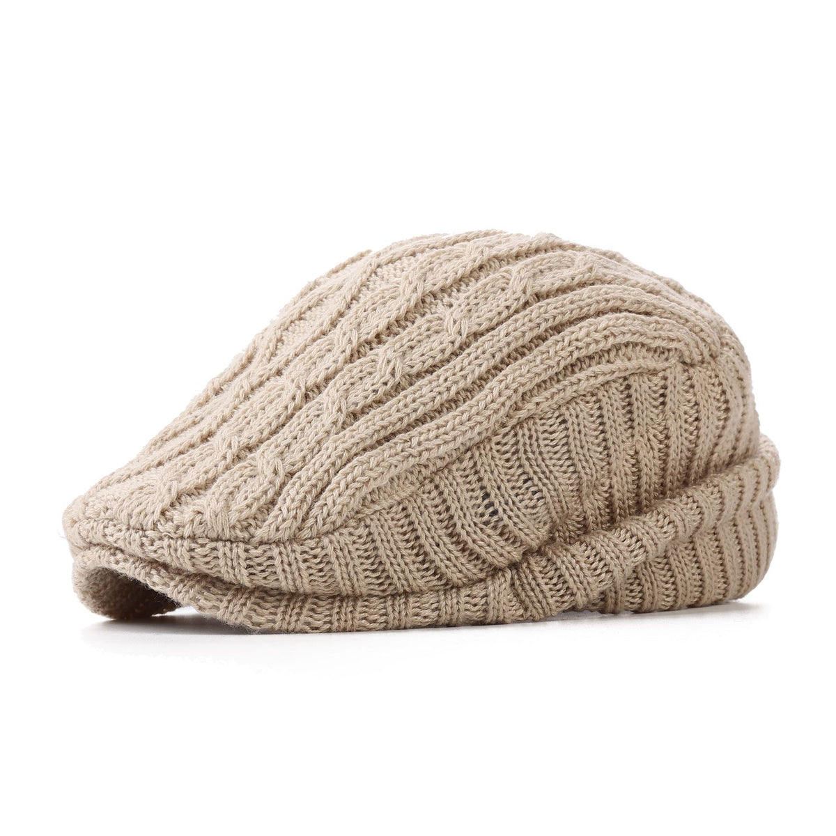 Béret en maille doublé polaire – Mixte