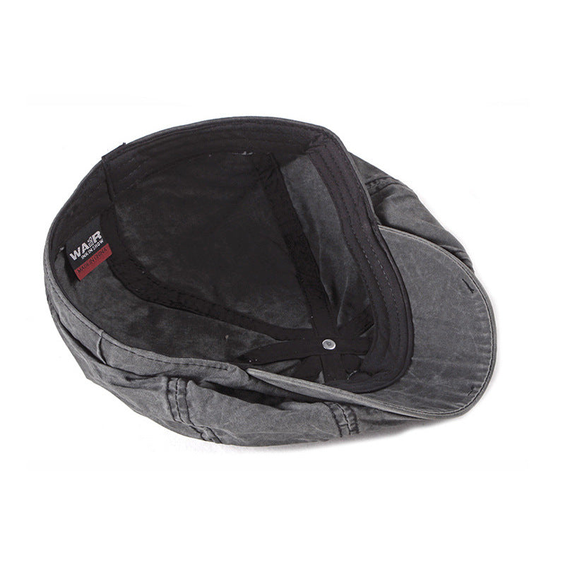 Béret rétro en coton mixte – Style britannique