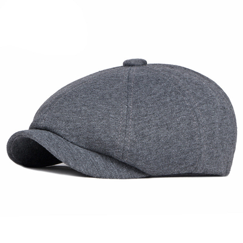Béret rétro en coton mixte – Style britannique