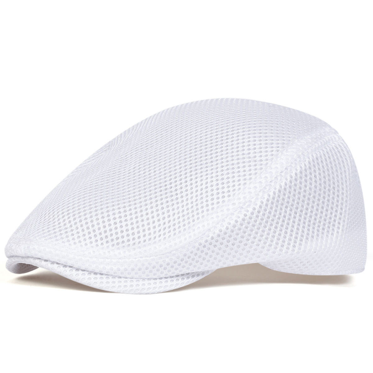 Casquette plate en coton réglable – Respirante
