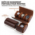 Étui de voyage pour montres en simili cuir – Antichoc