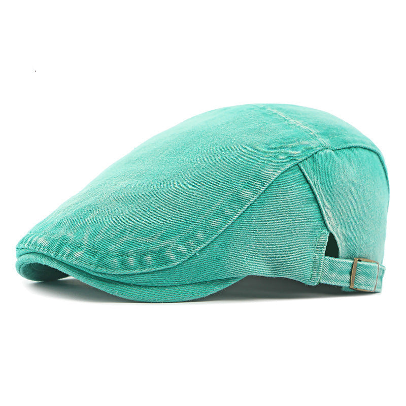 Casquette en denim délavé – Style rétro mixte