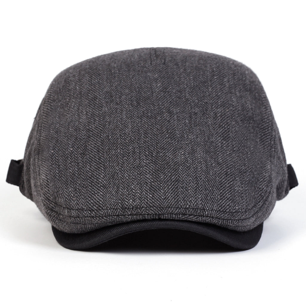 Casquette plate à chevrons homme – Style rétro