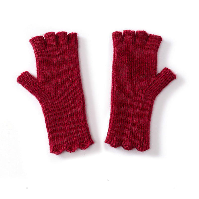 Gants mi-doigts en coton pur