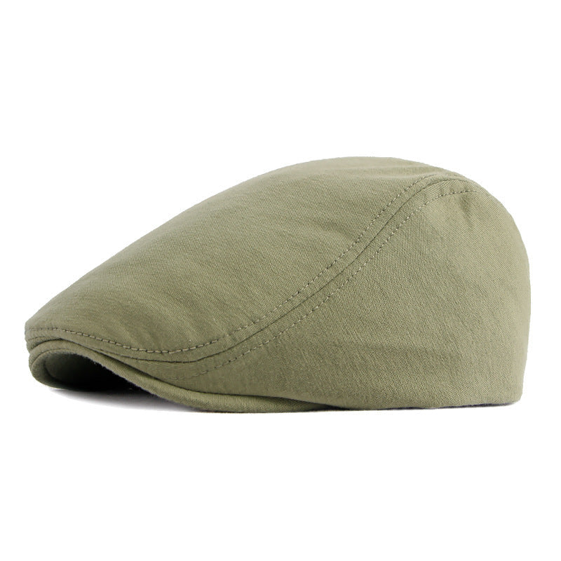 Béret homme réglable en polyester – Dessus plat