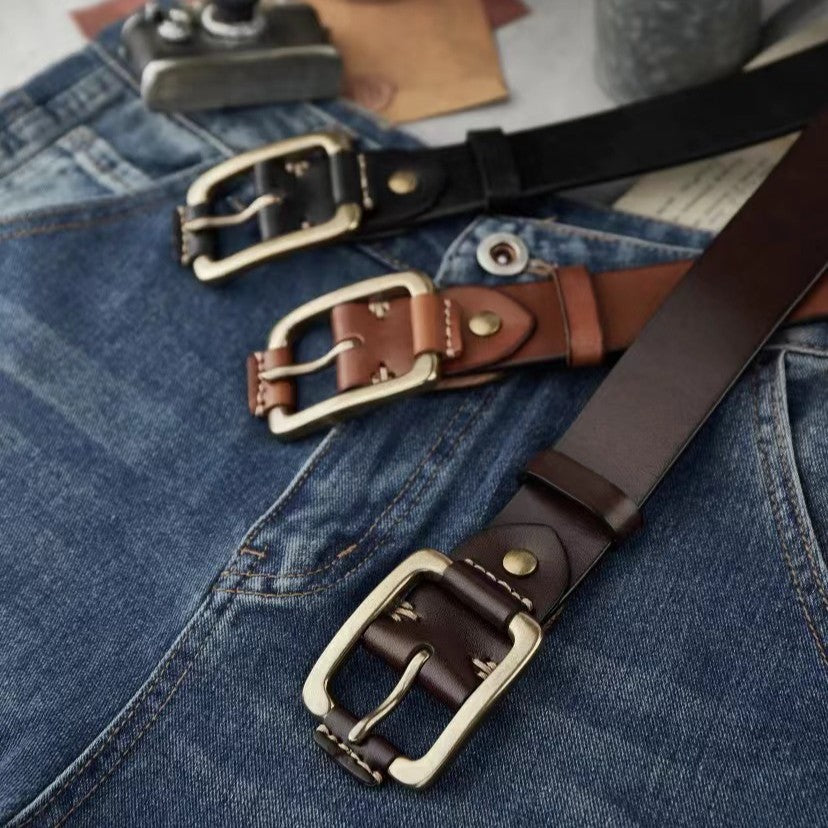 Ceinture homme en cuir véritable – Qualité supérieure