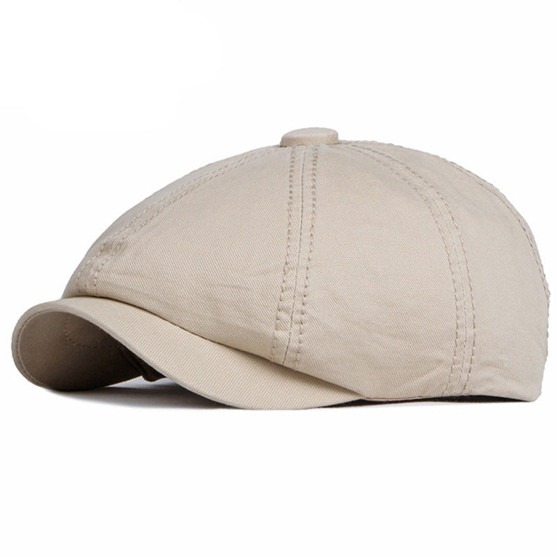 Béret rétro en coton mixte – Style britannique