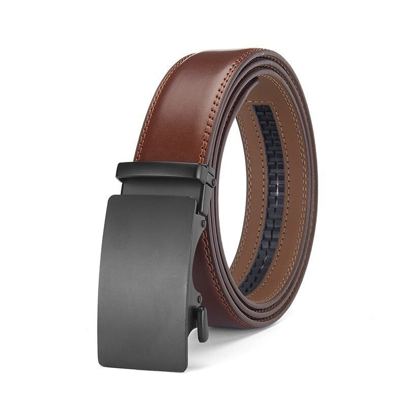 Ceinture homme en cuir à boucle automatique – Verni et losanges
