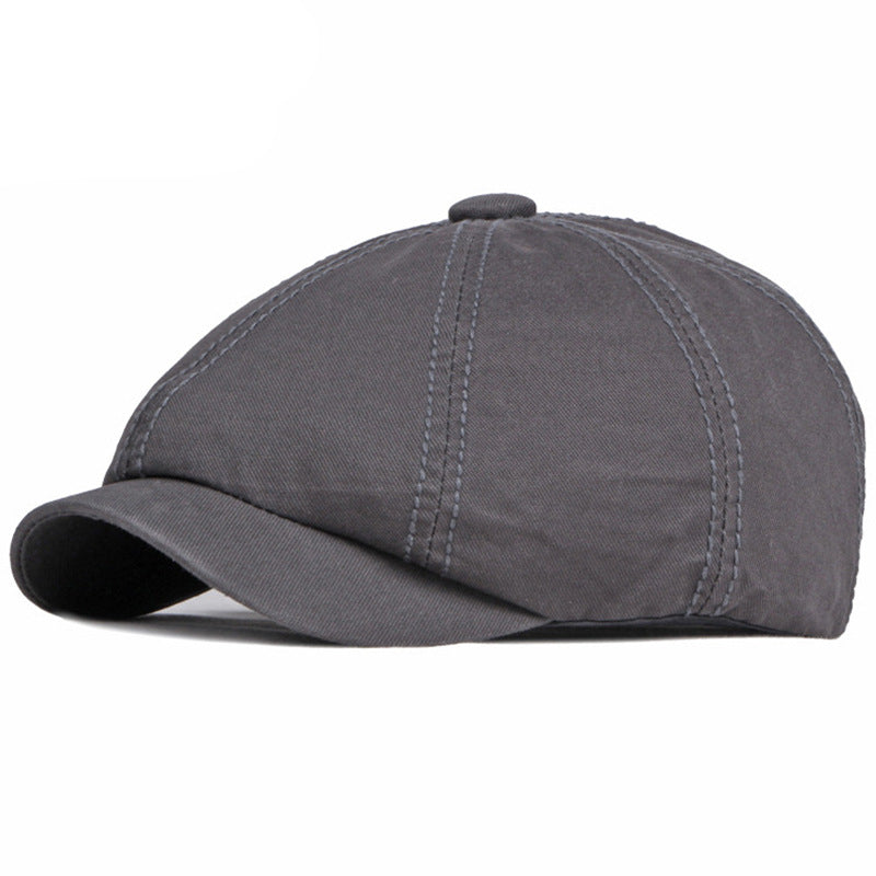 Béret rétro en coton mixte – Style britannique