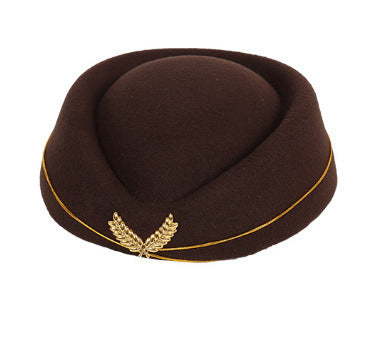 Béret hôtesse en feutre – Style élégant, tenue de scène et bureau