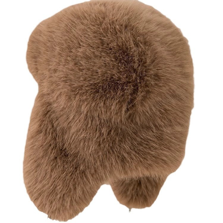 Bonnet d'hiver à protège-oreilles en peluche – Mixte