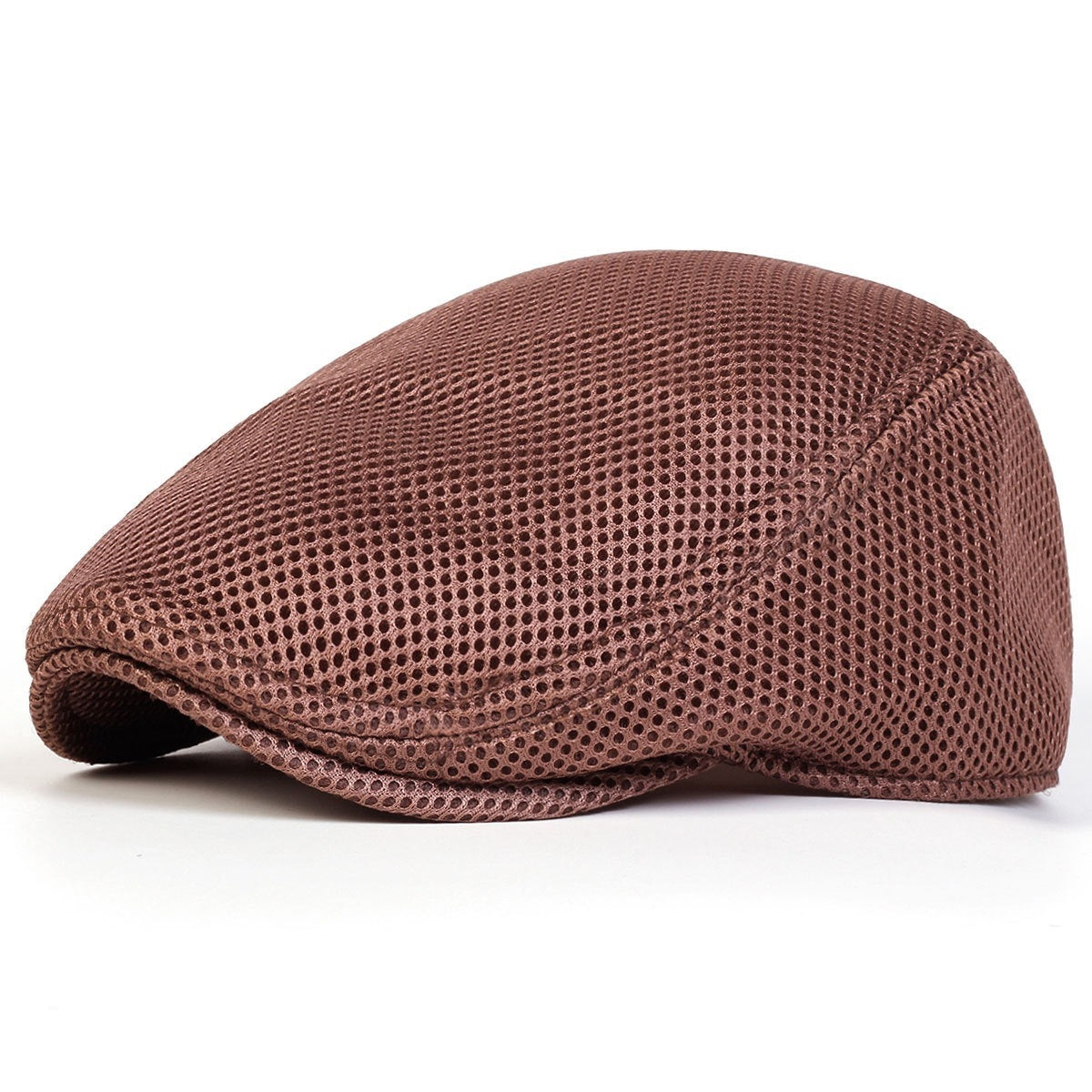 Casquette plate en coton réglable – Respirante