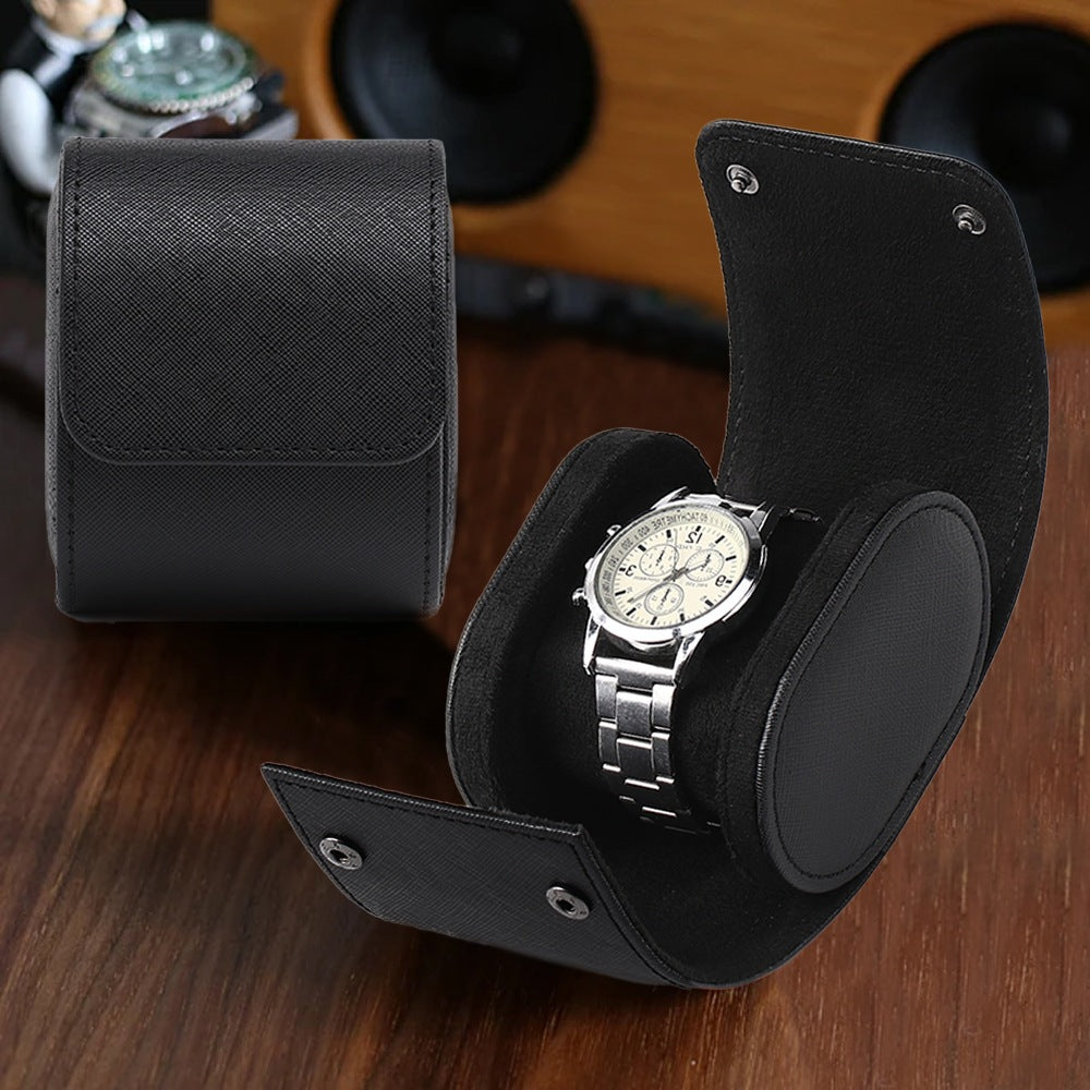 Étui de voyage pour montres en simili cuir – Antichoc