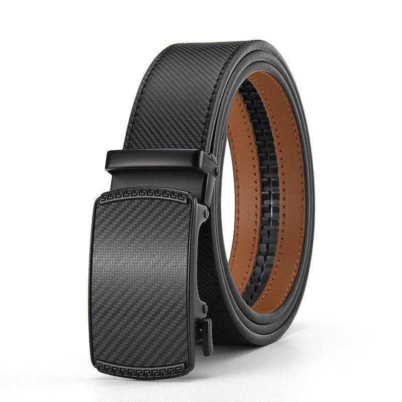 Ceinture homme en cuir à boucle automatique – Verni et losanges