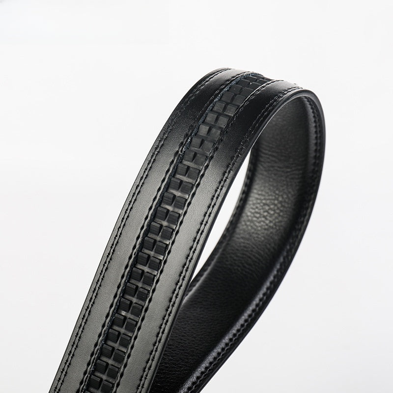 Ceinture homme réversible en cuir de vachette à boucle automatique