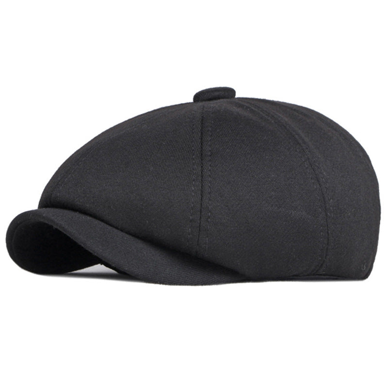 Béret rétro en coton mixte – Style britannique