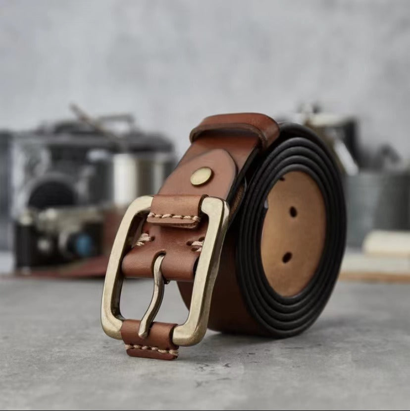 Ceinture homme en cuir véritable – Qualité supérieure
