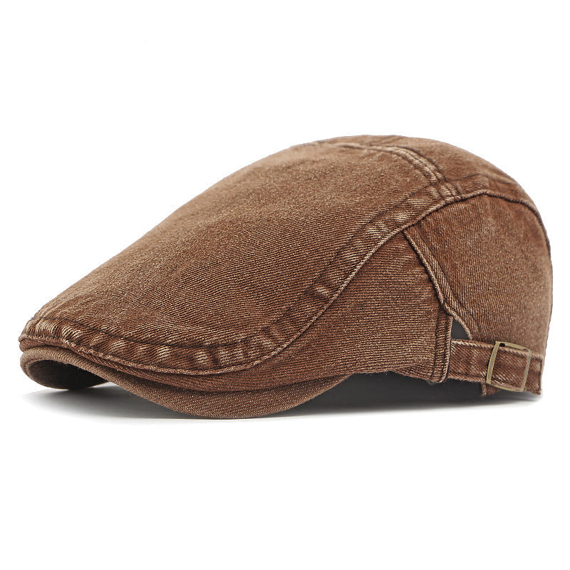 Casquette en denim délavé – Style rétro mixte