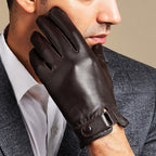 Gants homme en cuir doublés