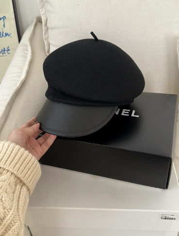 Béret en laine australienne – Style gavroche rétro