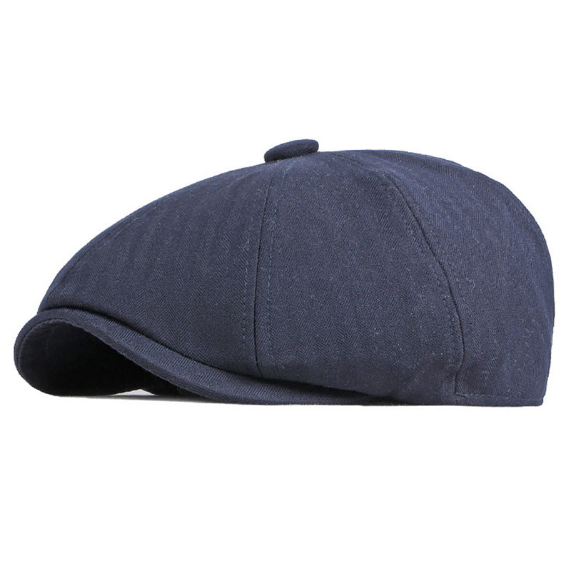 Béret rétro en coton mixte – Style britannique