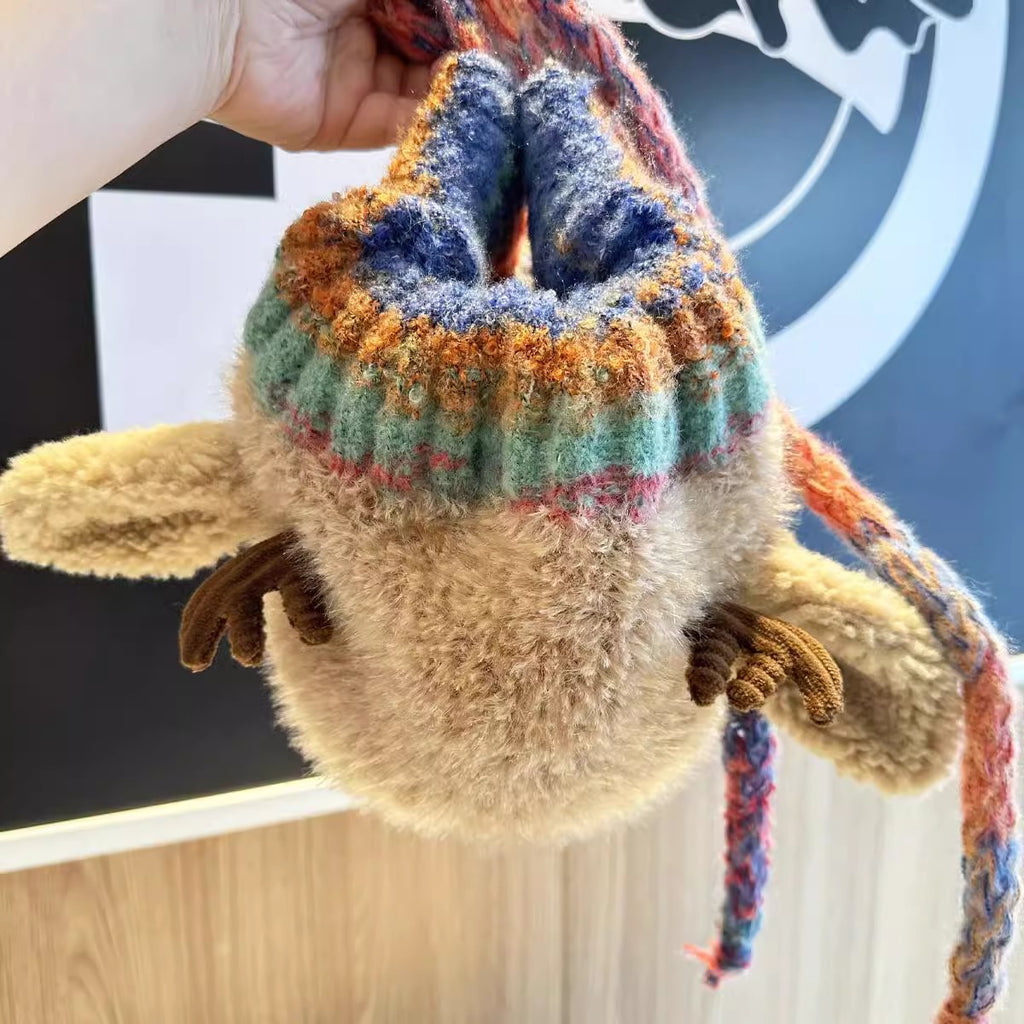 Bonnet de Noël tricoté – Renne et oreilles de cerf, mixte