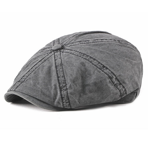 Béret rétro en coton mixte – Style britannique