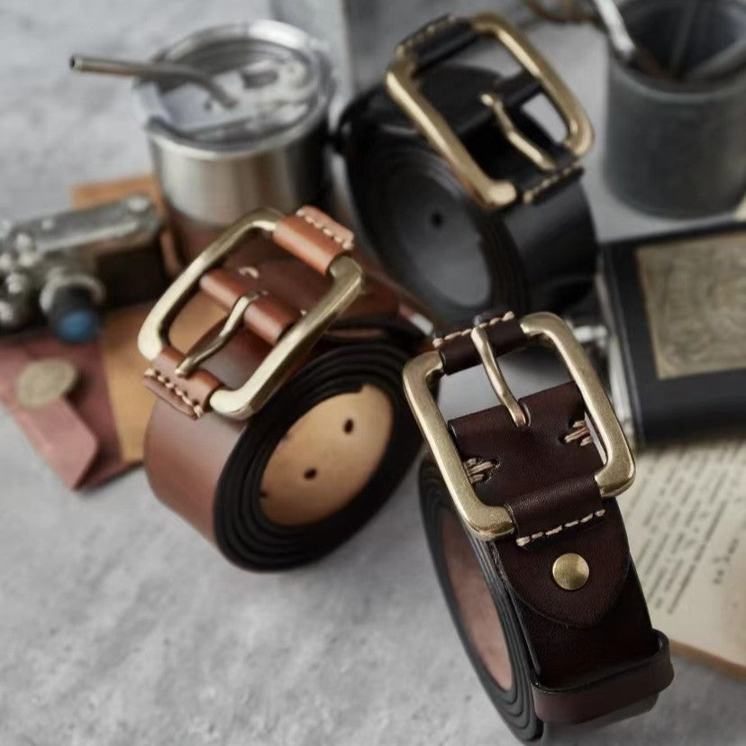 Ceinture homme en cuir véritable – Qualité supérieure
