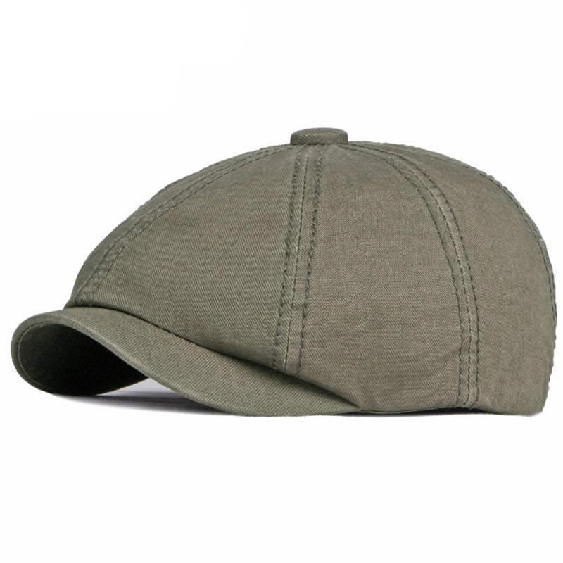Béret rétro en coton mixte – Style britannique