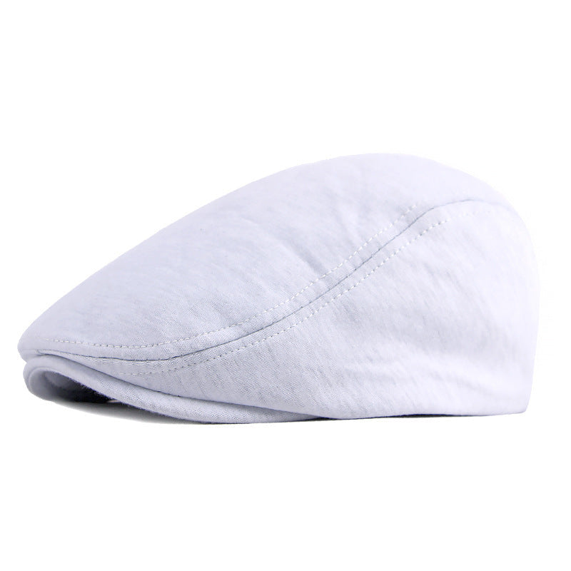 Béret homme réglable en polyester – Dessus plat