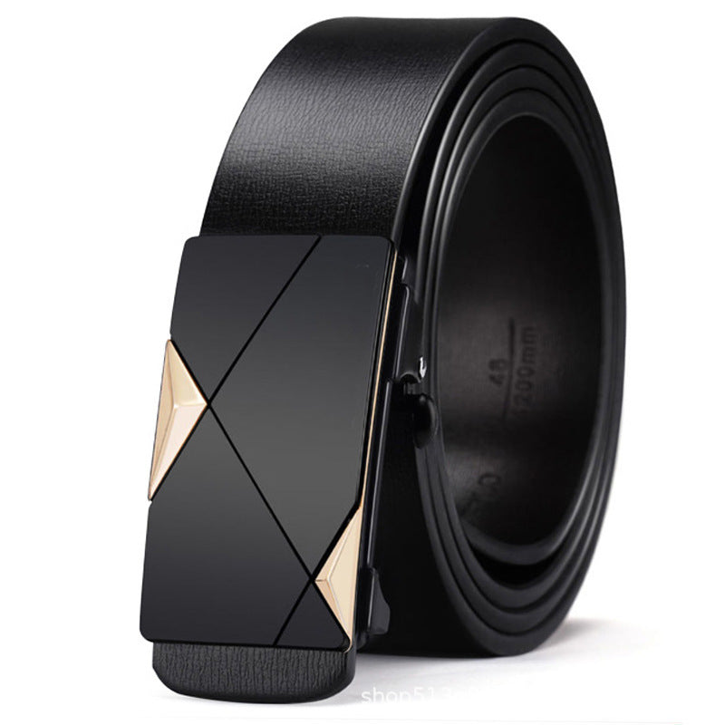 Ceinture homme à boucle automatique – Simili cuir