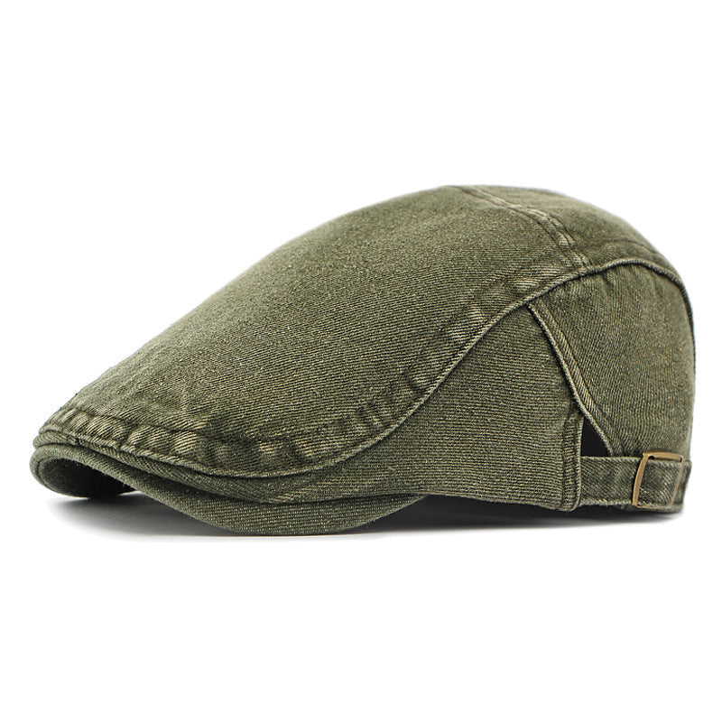 Casquette en denim délavé – Style rétro mixte