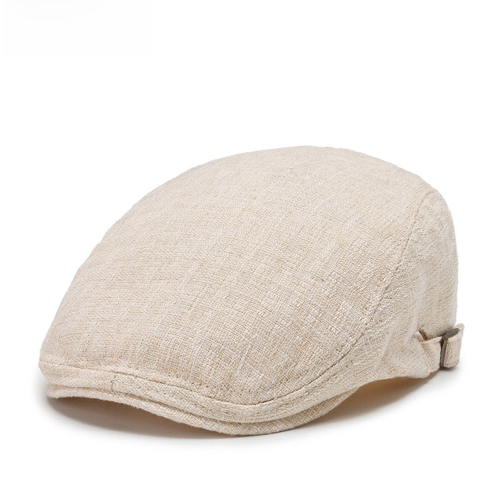 Béret d'été respirant effet lin – Réglable