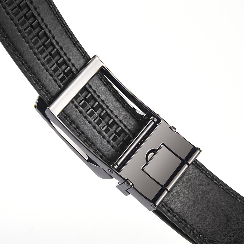Ceinture homme à boucle automatique en simili cuir