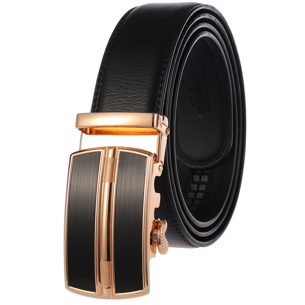 Ceinture homme en cuir de vachette à boucle automatique – Plusieurs coloris