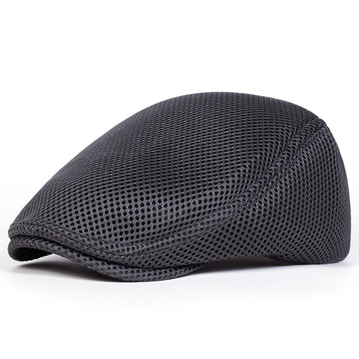 Casquette plate en coton réglable – Respirante