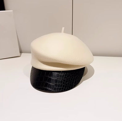 Béret en laine australienne – Style gavroche rétro